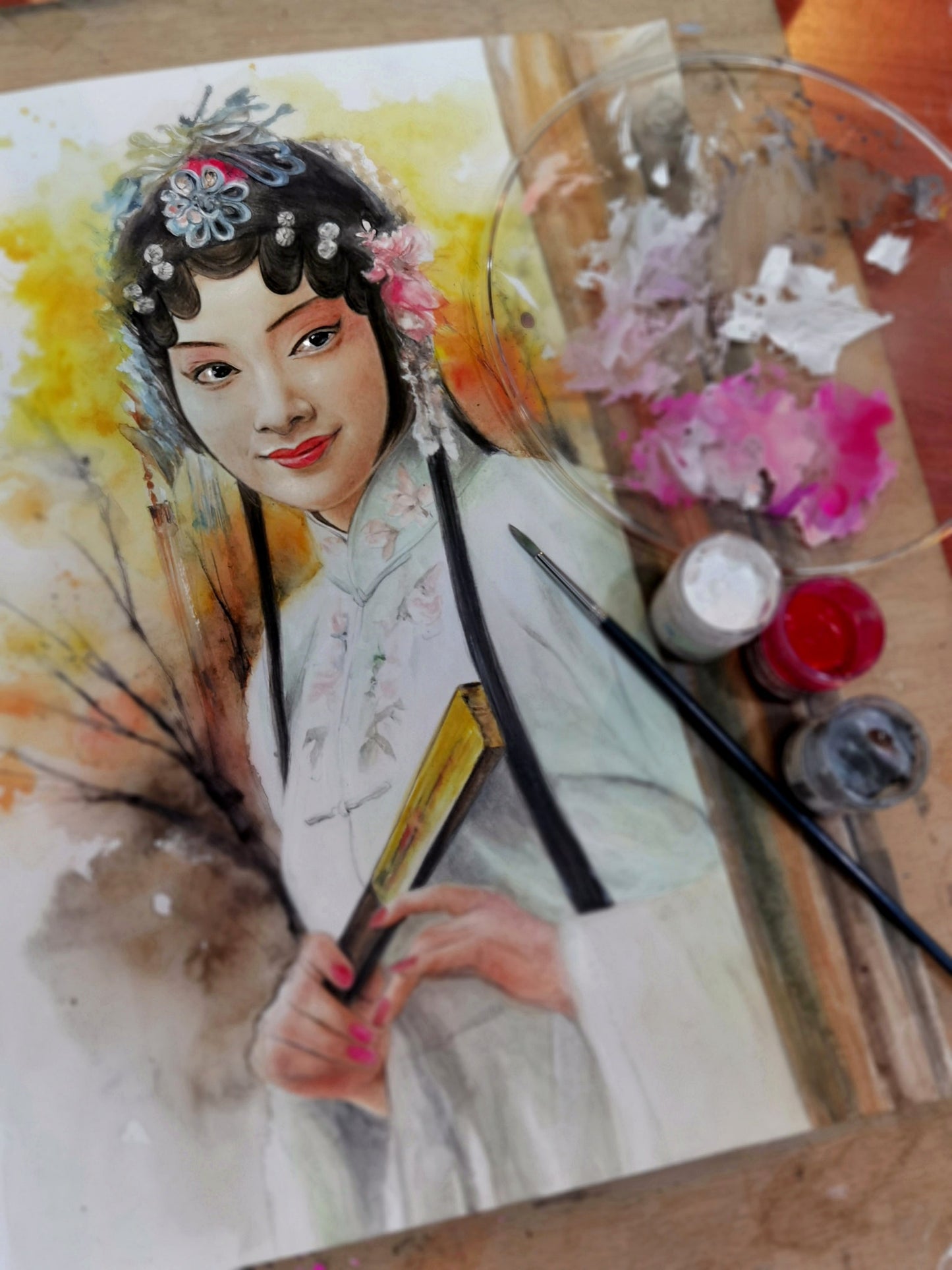 廣彩重彩人物課【粉墨登場】