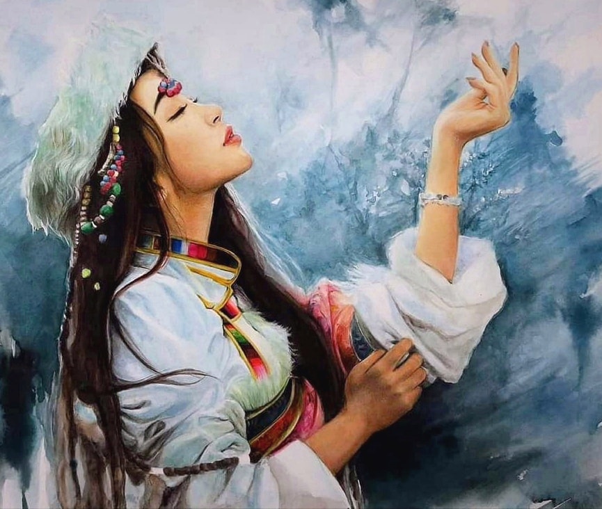 彩重彩人物課【出塵】