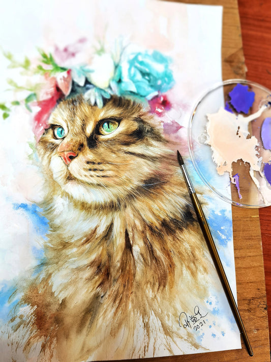 廣彩重彩課【萌宠猫星人】