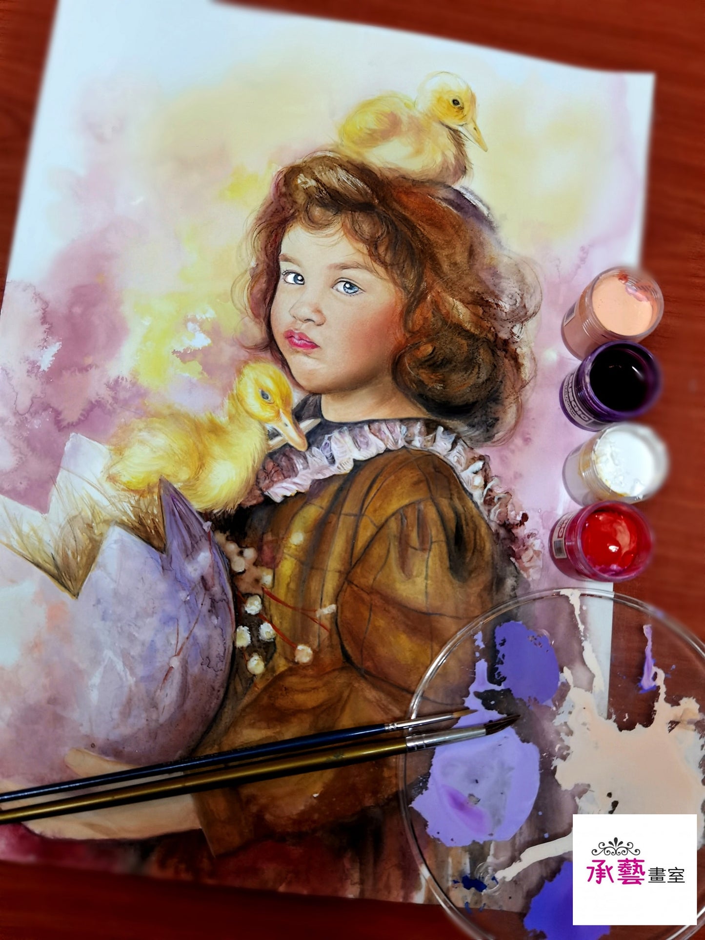 廣彩重彩人物課 【呆萌小可愛 】