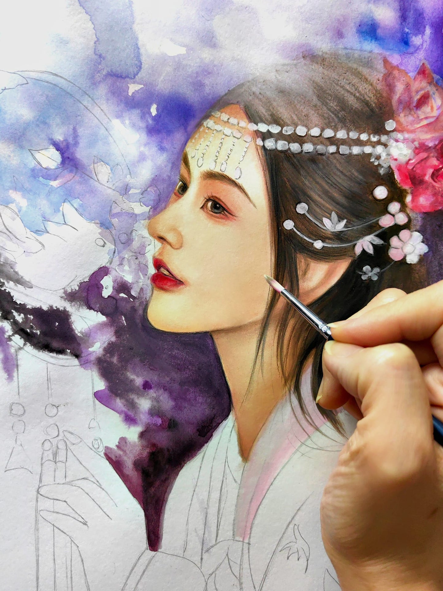 廣彩重彩人物課【清歡】