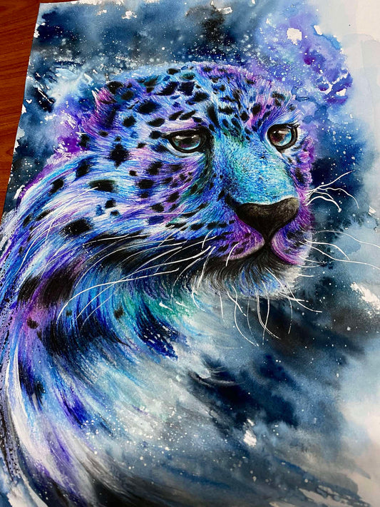 蠟筆動物線上課《幻彩花豹》