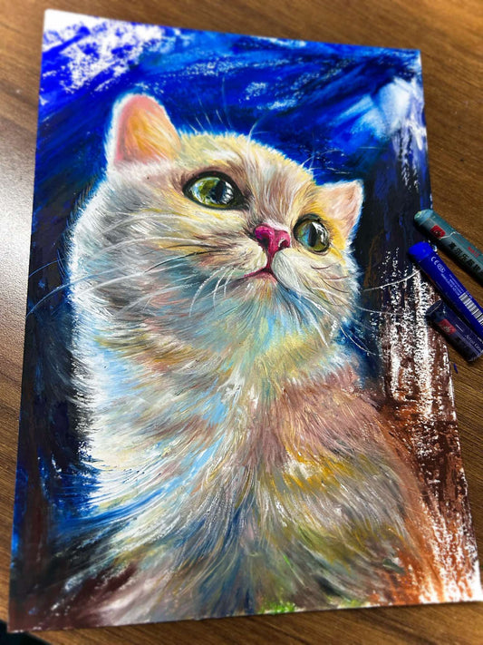 油畫棒動物線上課《萌寵集合 》