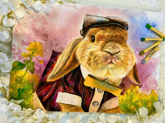 蠟筆動物線上課《家有兔宝》