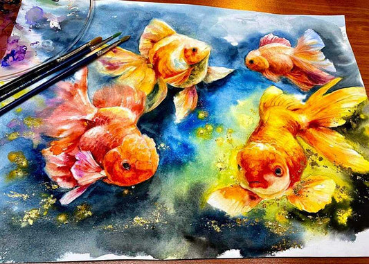 廣彩重彩課 【金魚花火 】