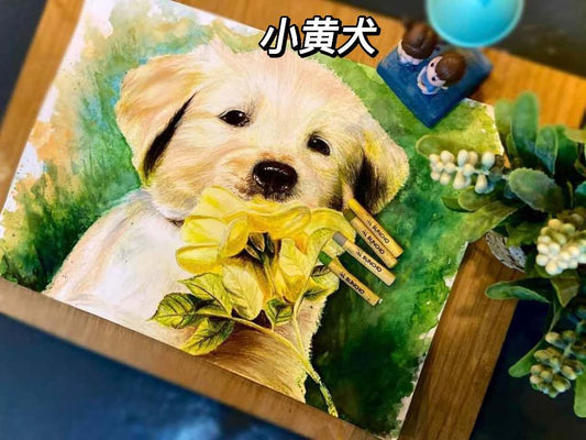 蠟筆動物線上課《小黄犬》